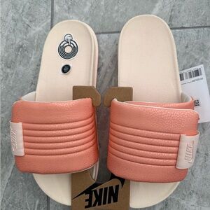New Nike Womens Sz 11 Guava Slide Sandals